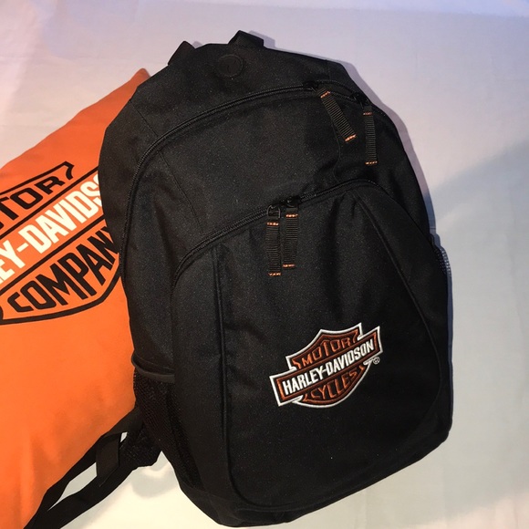 Harley-Davidson Handbags - Harley Davidson Black Backpack Motor